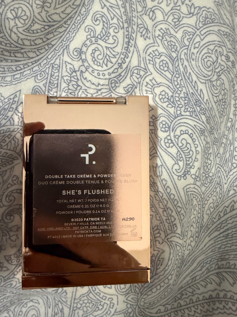 Patrick Ta Metallic Rose Gold Compact Palette